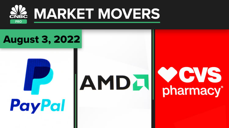 PayPal, AMD, and CVS are some of today's stocks: Pro Market Movers August 3