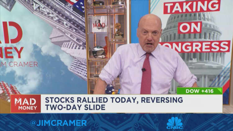 Jim Cramer says Congress's spending bills could worsen inflation, but he's remaining bullish