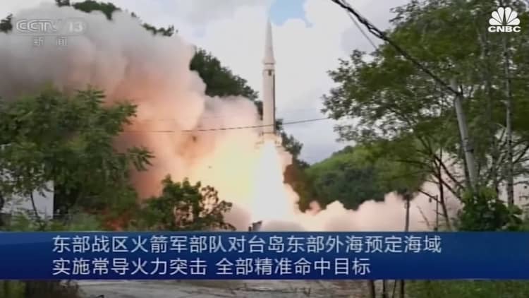 China launches live-fire missile drills around Taiwan