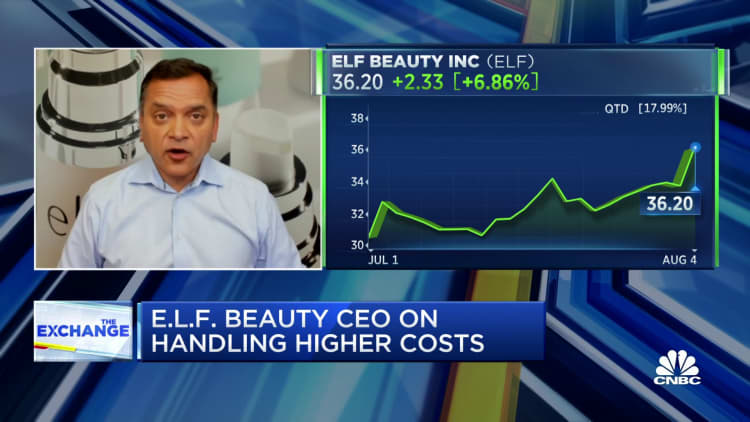 e.l.f. CEO Tarang Amin on higher costs, consumer spending and company outlook