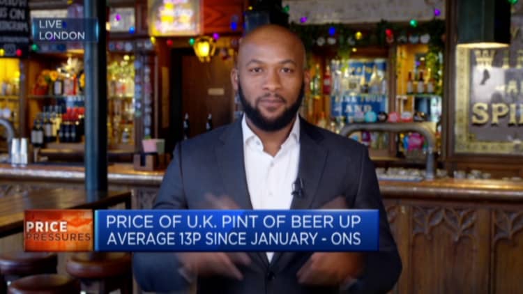 CNBC explores what's behind the soaring price of a pint of beer