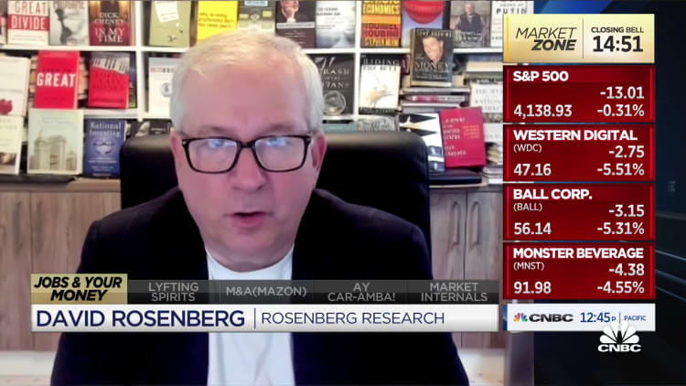 Productivity at risk of being negative for third straight quarter, says Rosenberg Research's David Rosenberg