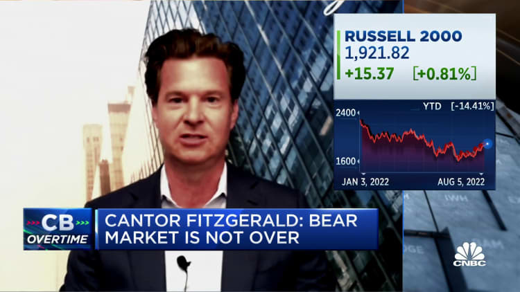 Soft landing is unlikely, more lows to come in the fall, says Cantor Fitzgerald's Eric Johnston