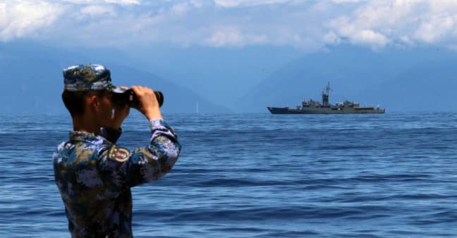 Chinese and Taiwanese warships play high-seas 'cat and mouse' as drills due to end