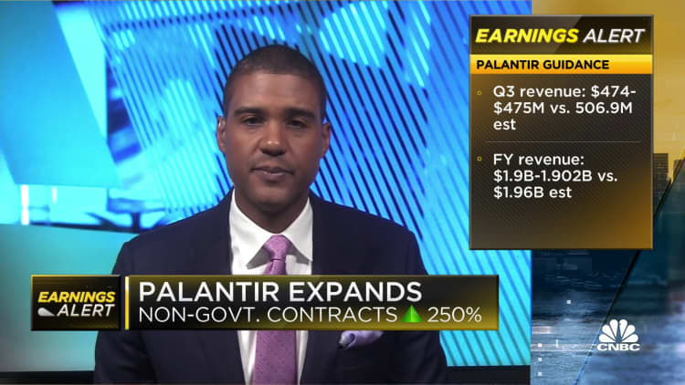 Palantir shares sink after reporting Q2 earnings, misses EPS estimates