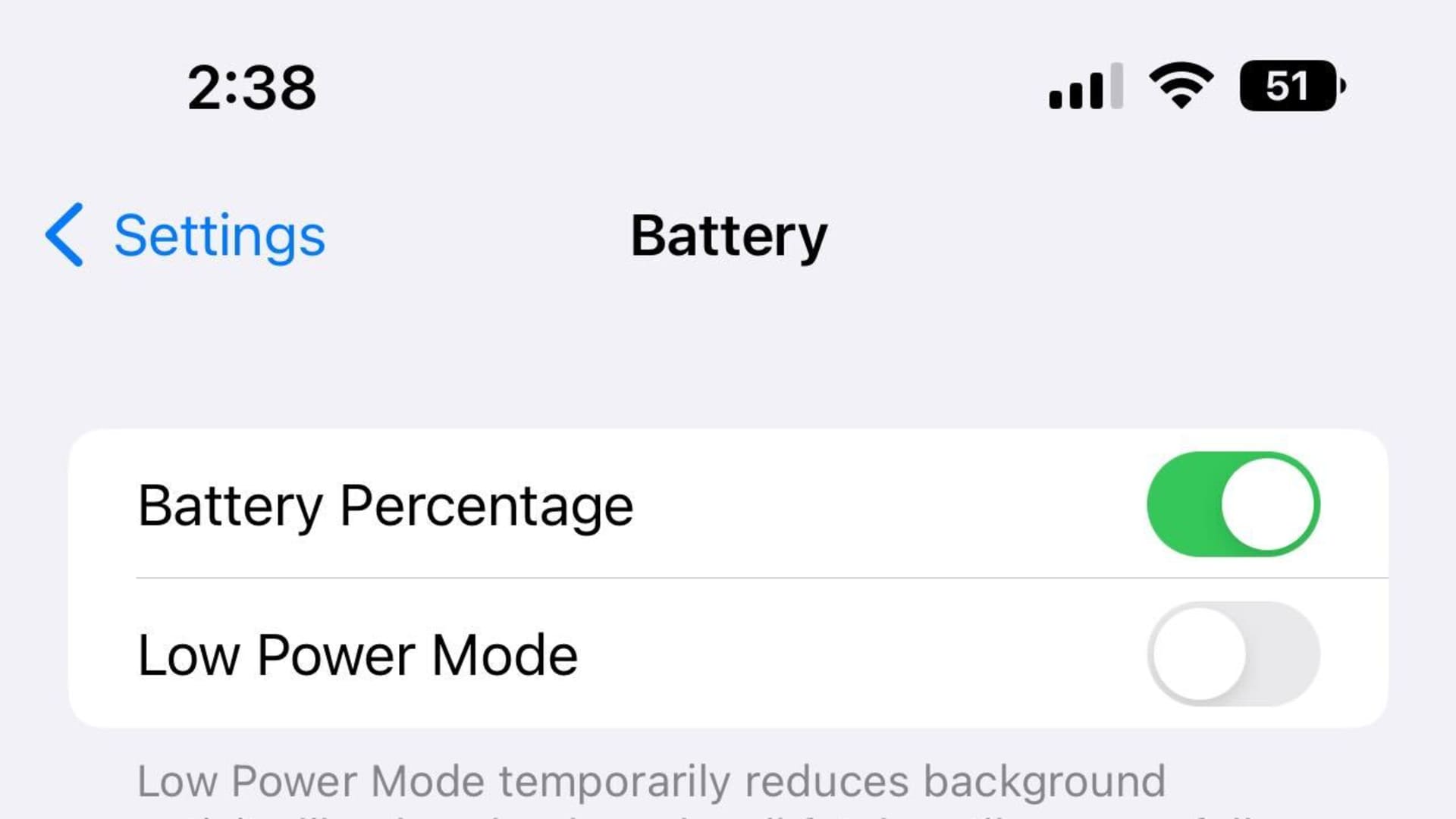 Apple's iOS 16 Beta 5 shows battery percentage
