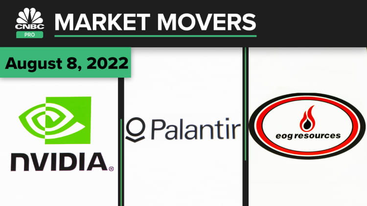 Nvidia, Palantir and EOG are some of today's stocks: Pro Market Movers August 8