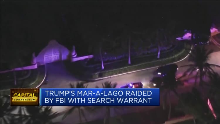The FBI raids former President Donald Trump’s Florida home