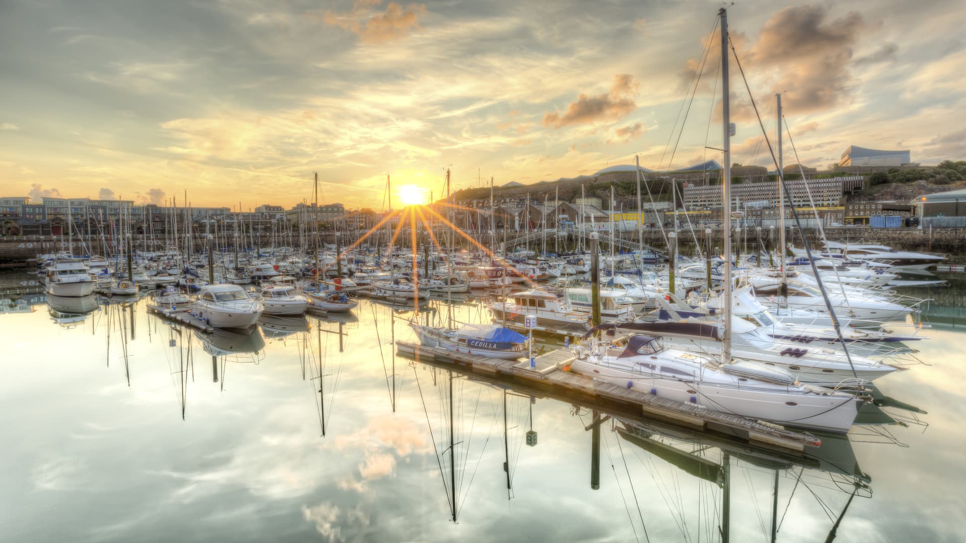 The marina at St. Helier, Jersey's financial center. The island is known for its tax incentives for residents and businesses.