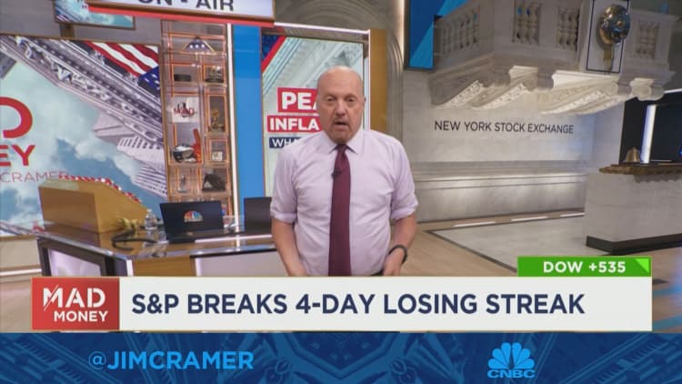 Jim Cramer explains what Wednesday's market action reveals about the state of inflation