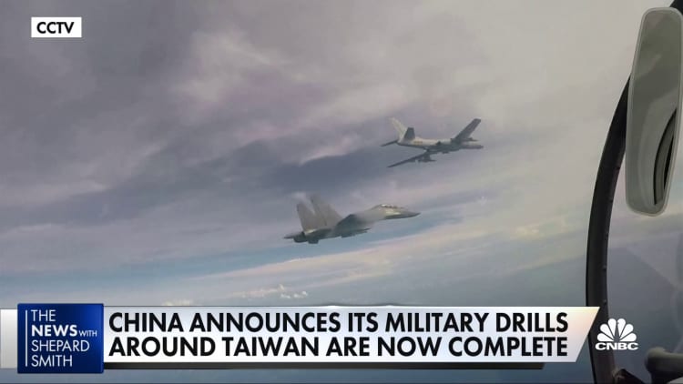 China wraps up military drills following Pelosi's Taiwan visit