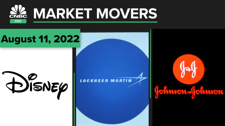 Disney, Lockheed Martin, and Johnson & Johnson are today's picks: Pro Market Movers August 11