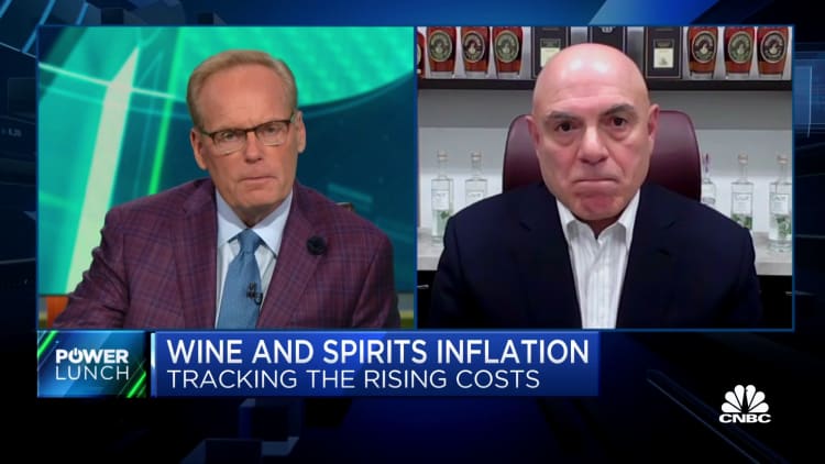 Despite July's CPI, a lot of costs are going up, says Michter's Distillery president