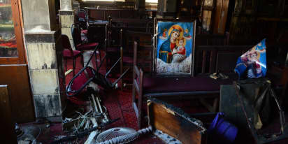 Fire at Cairo Coptic church kills 41, including 15 children