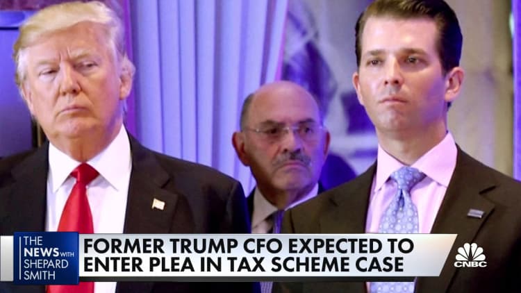 Former Trump CFO expected to plead quilty in tax scheme case
