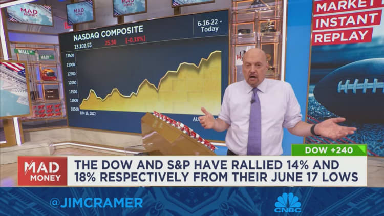 Swap speculative stocks for more boring plays even as market rallies, Jim Cramer says