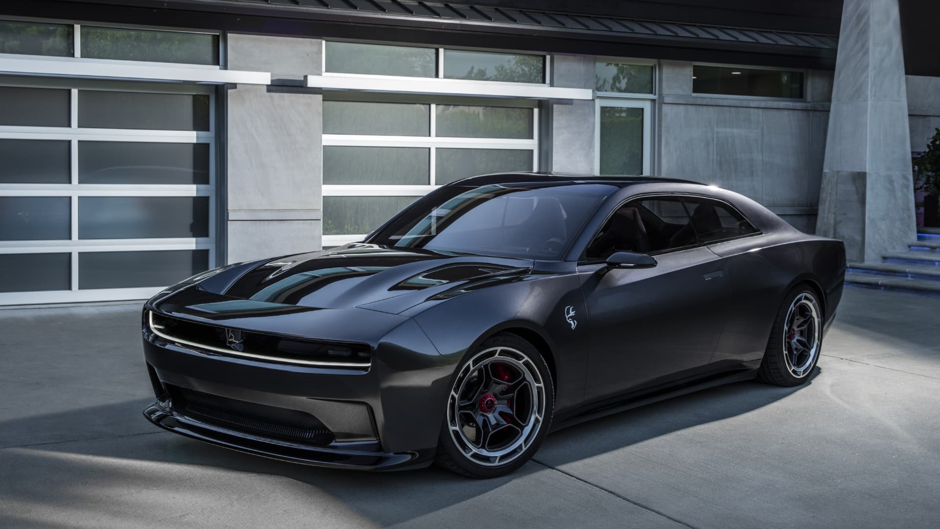 Dodge introduces electric muscle car concept charger Daytona SRT