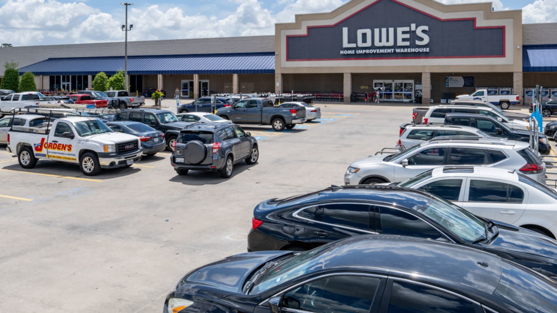 A Lowe's Home Improvement Warehouse store is seen on August 17, 2022 in Houston, Texas. 