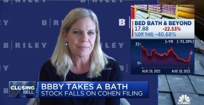 Our sell call on BBBY is all based on valuation, says B. Riley's Anderson
