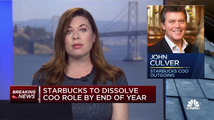 Starbucks to dissolve COO role by year end