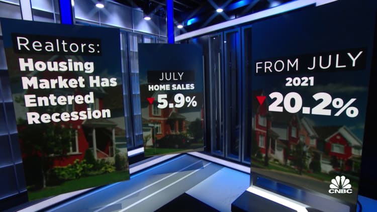 Der Wohnungsmarkt tritt in eine Rezession ein