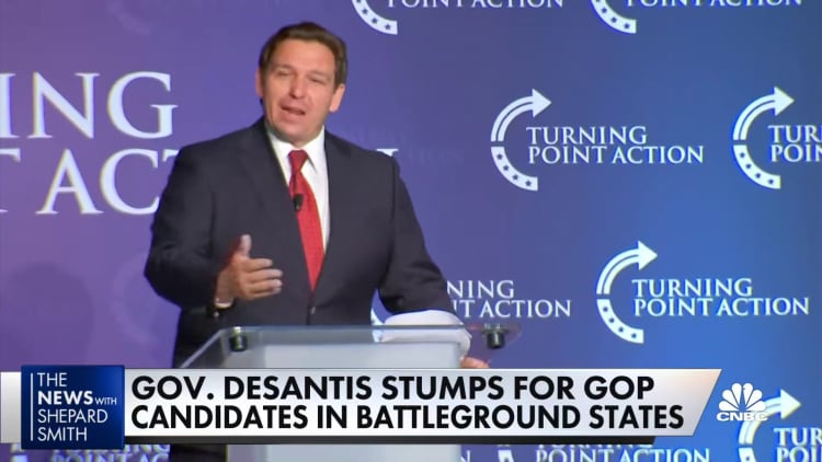 DeSantis hits the road, campaigning for Trump-picked candidates