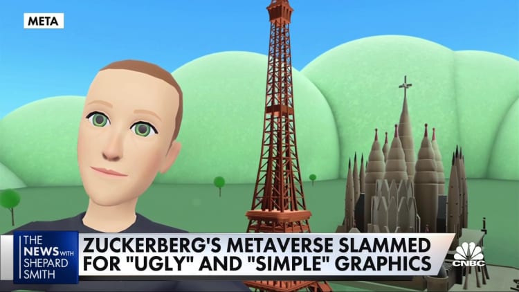 Zuckerberg metaverse çirkin grafikler için çarptı