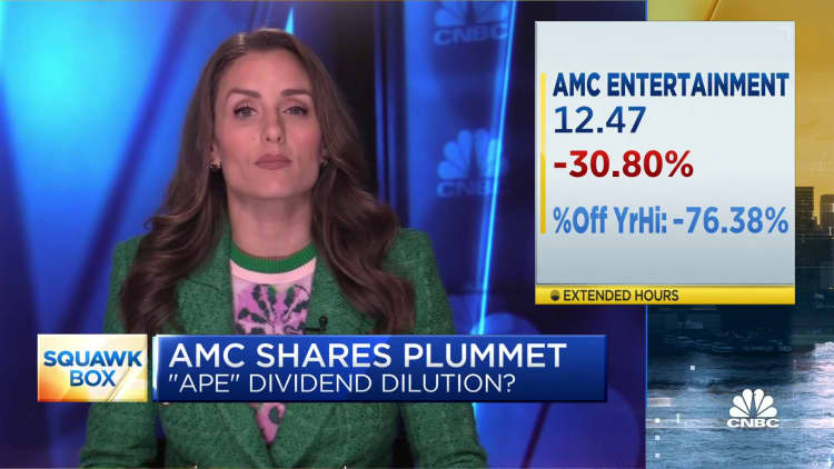 AMC shares plummet ahead of 'APE' shares debut
