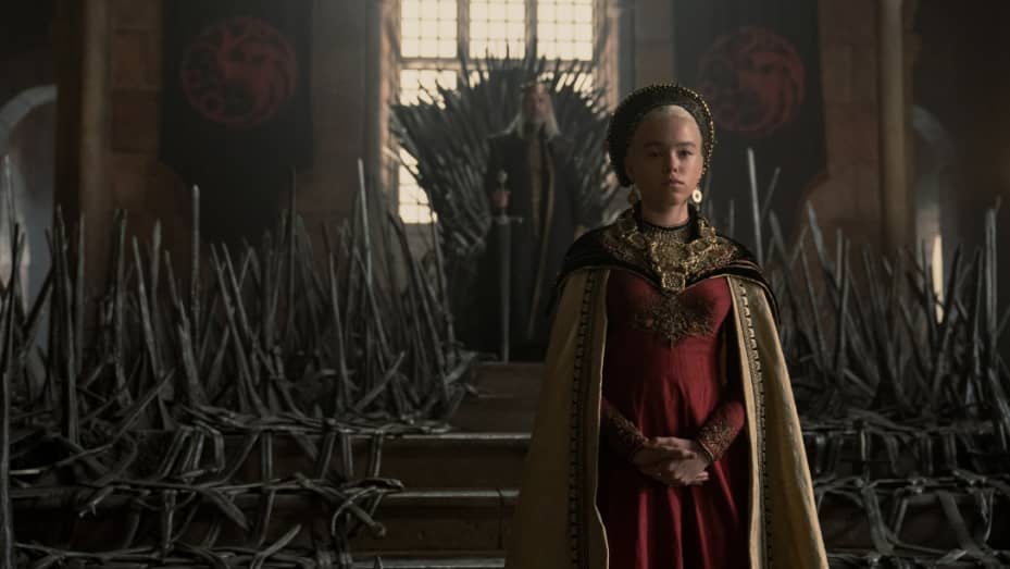 Milly Alcock as Rhaenyra Targaryen in HBO's "House of the Dragon," a prequel to "Game of Thrones."