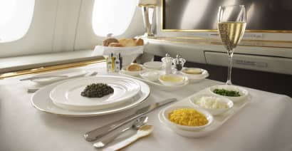 Unlimited caviar and popcorn: Airlines play catch-up by wooing luxury travelers