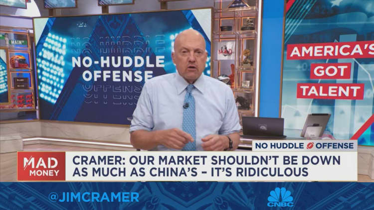 Jim Cramer says struggling markets overseas shouldn't automatically drag down U.S. stocks
