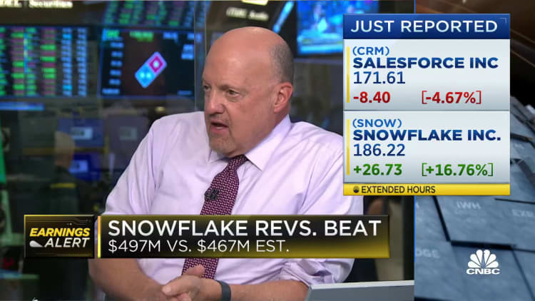 Snowflake beats on second quarter revenue, shares up
