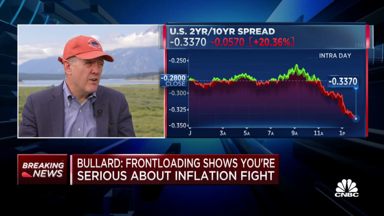 St. Louis Fed's Bullard: Front loading shows you're serious about fighting inflation