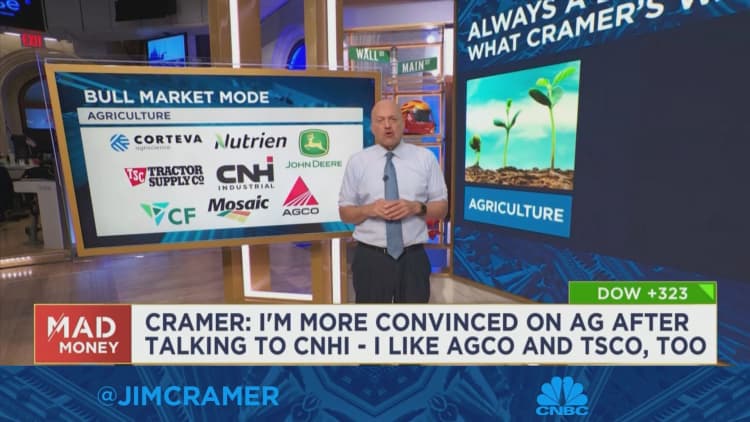 Jim Cramer says agriculture is in a bull market and look to buy these stocks