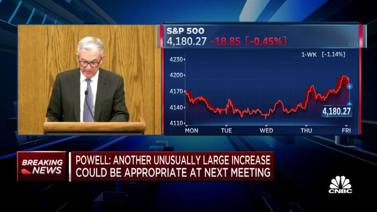 Fed's Powell warns of 'some pain' ahead as central bank fights inflation