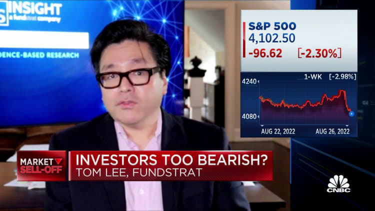 The drivers of accelerating inflation essentially evaporated, says Fundstrat's Tom Lee