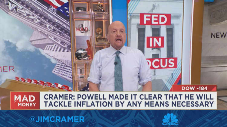 Jim Cramer discusses the lasting market impact of Fed chief Powell's Jackson Hole speech