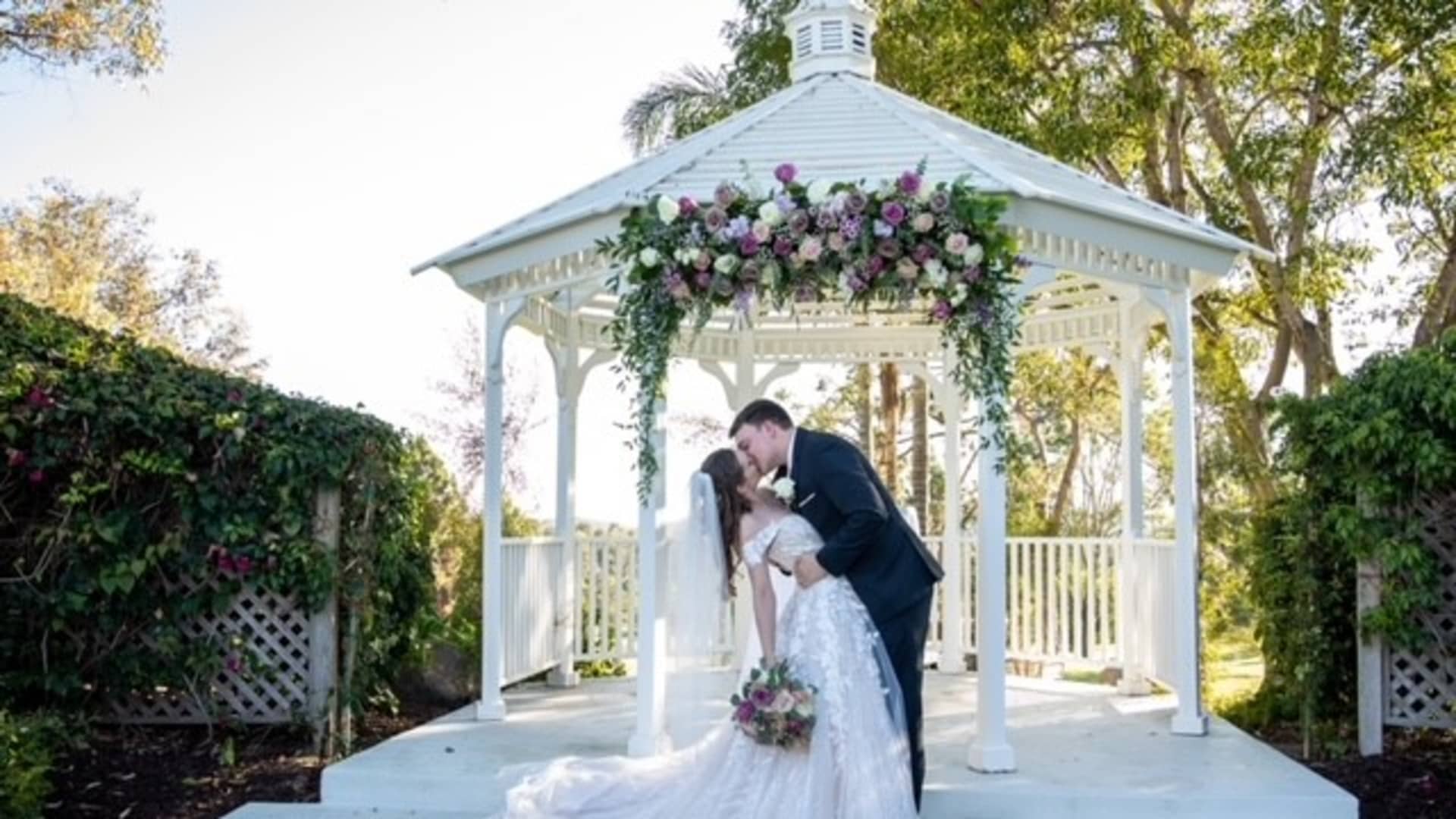 Morwood says her savings from Poshmark made her dream wedding possible: Less concerned about money, she could invite more guests and splurge on decorations.