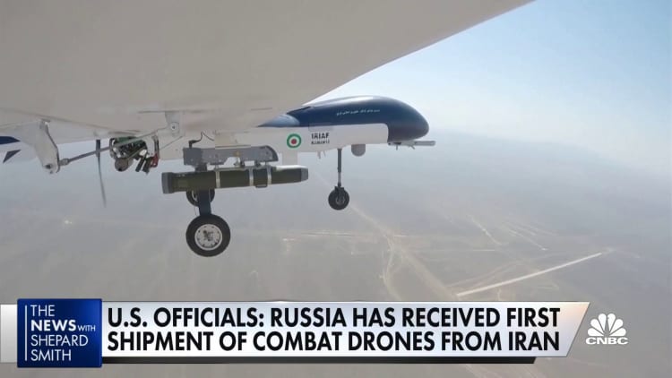 Russia receives first shipment of Iranian drones