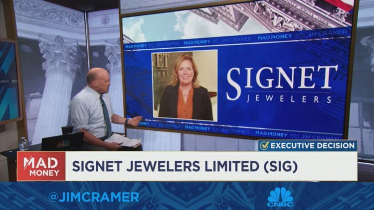 Watch Jim Cramer's full interview with Signet Jewelers CEO Gina Drosos