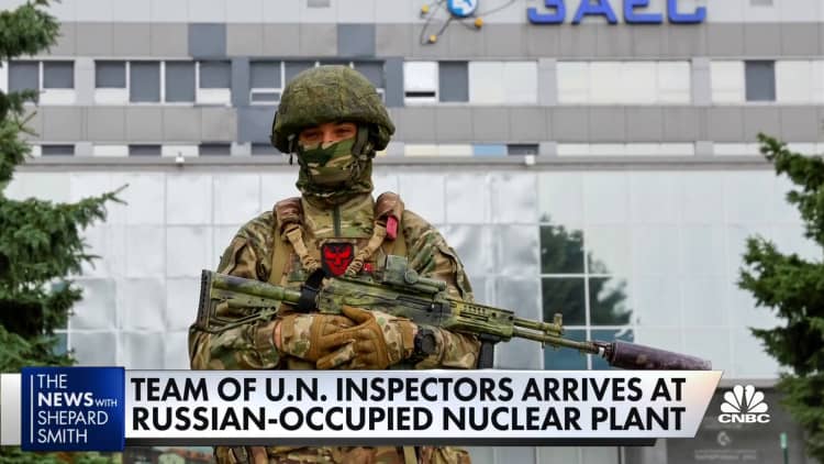 U.N. inspectors arrive at Ukraine nuclear plant