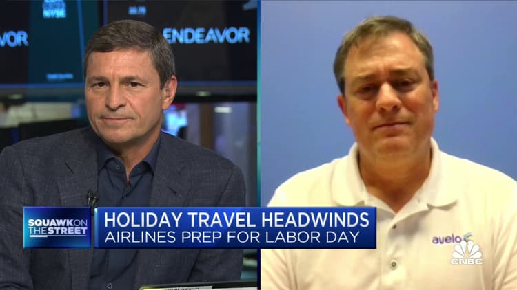 Avelo Airlines CEO says people will 'not give up their trips' but might travel less