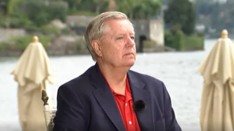 Senator Lindsey Graham says his intention was to 'make it clear' with Trump's riotous statement