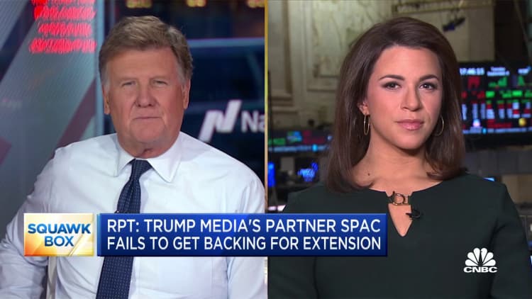 Trump Media's partner SPAC fails to get backing for extension: Report