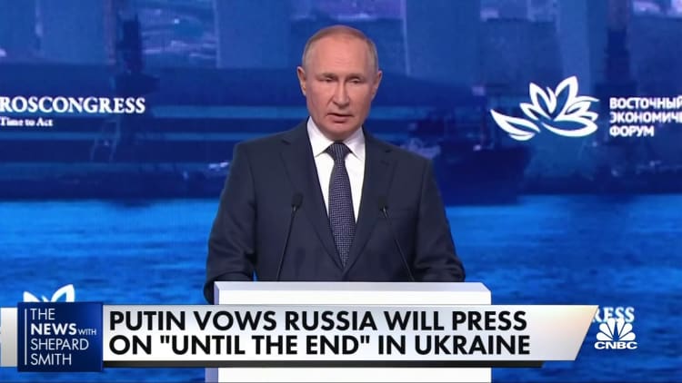 Putin vows to support  warring  'until the end' successful  Ukraine