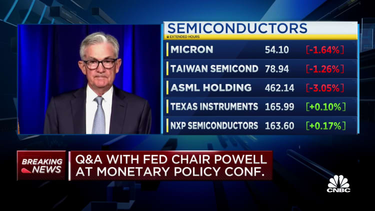 Fed Chairman Jerome Powell said