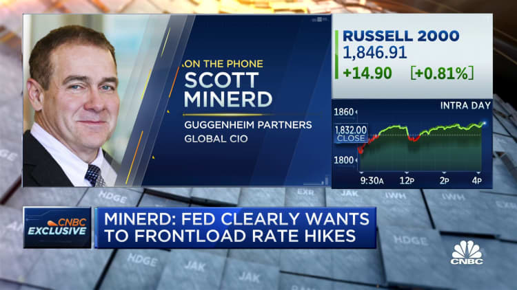 The Fed wants to front-load interest rate increases, says Guggenheim's Minerd