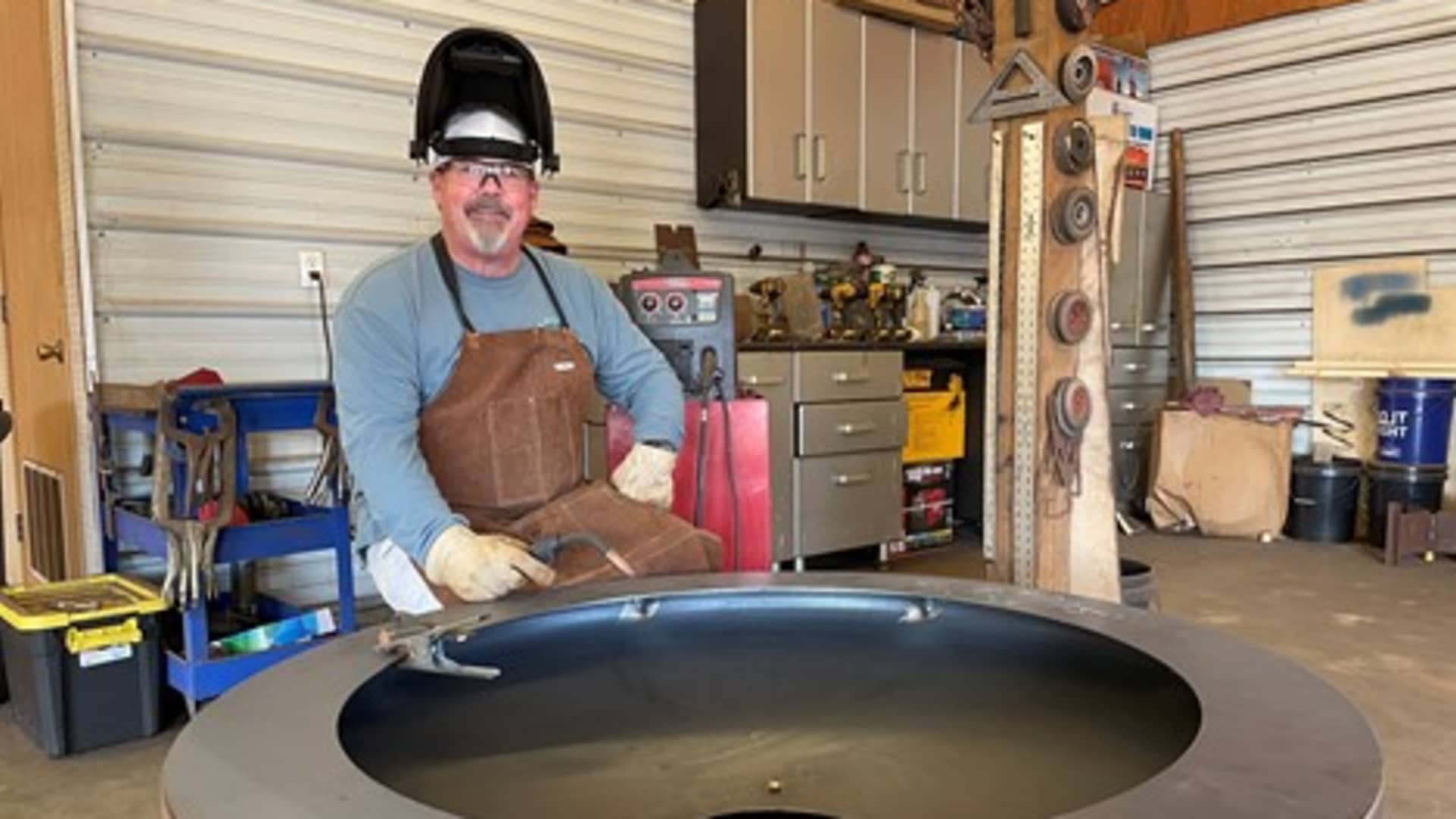 Riegel says he wants to expand the business, offering new customizations like designed lids, sizes and handles. Eventually, he also wants to make gas-running fire pits.