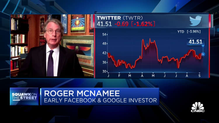 Roger McNamee expects nothing to come out of Tuesday's Twitter whistleblower testimony to Congress
