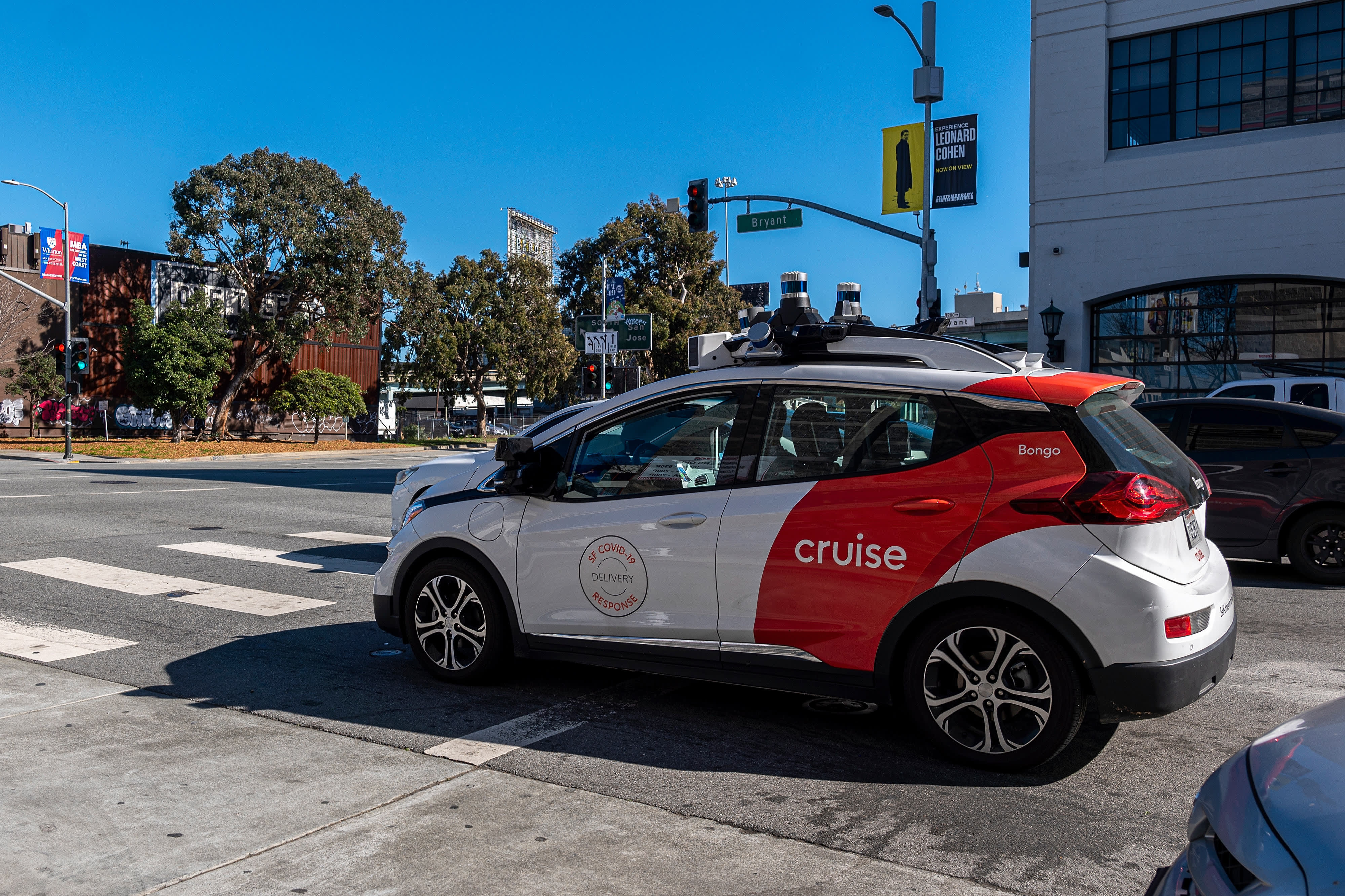 The Cruise system temporarily stops all driverless operations after collisions and holds
